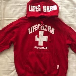 Red Lifeguard Hoodie (Size M)